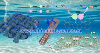 Mo2C-CoO@N-CNFs在電催化分解水中的應用（圖源：Changzhou Yuan/Chemical Engineering Journal）