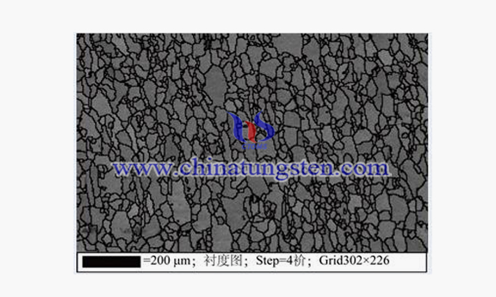 1150℃×1h鉭鎢鑄錠熱處理金相組織圖片（來源：趙鑫/北京科技大學材料科學與工程學院）