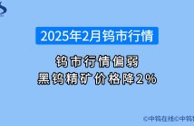 2025年2月鎢價行情如何