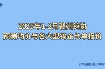 2025年2月赣州钨协预测均价